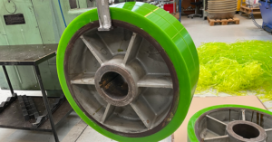 Roller trestle wheels Roller trestle wheels